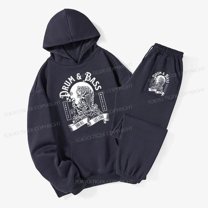 Tokyo-Tiger Drum & Bass Tiger Fleece Lined Hoodie Set