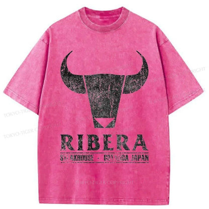 Tokyo-Tiger Ribera Steak House Japan Washed T-Shirt