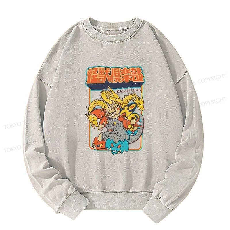 Tokyo-Tiger Kaiju Club Japanese Washed Sweatshirt