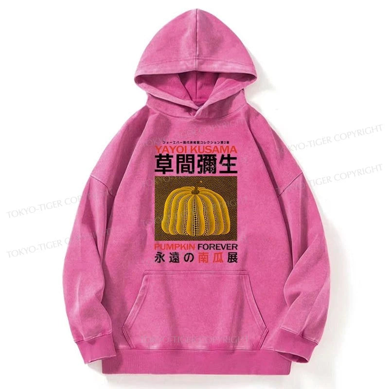 Tokyo-Tiger Forever Pumpkin Exhibition Japanese Washed Hoodie