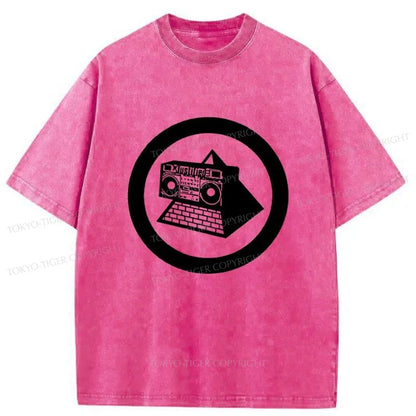 Tokyo-Tiger KLF Logo Vintage Washed T-Shirt