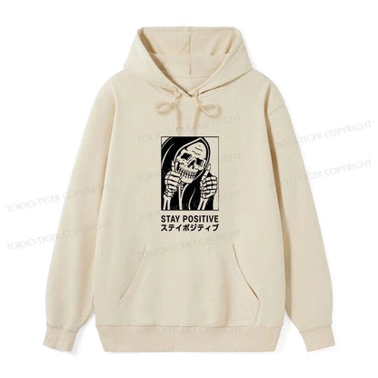 Tokyo-Tiger Stay Positive Skeleton Classic Hoodie