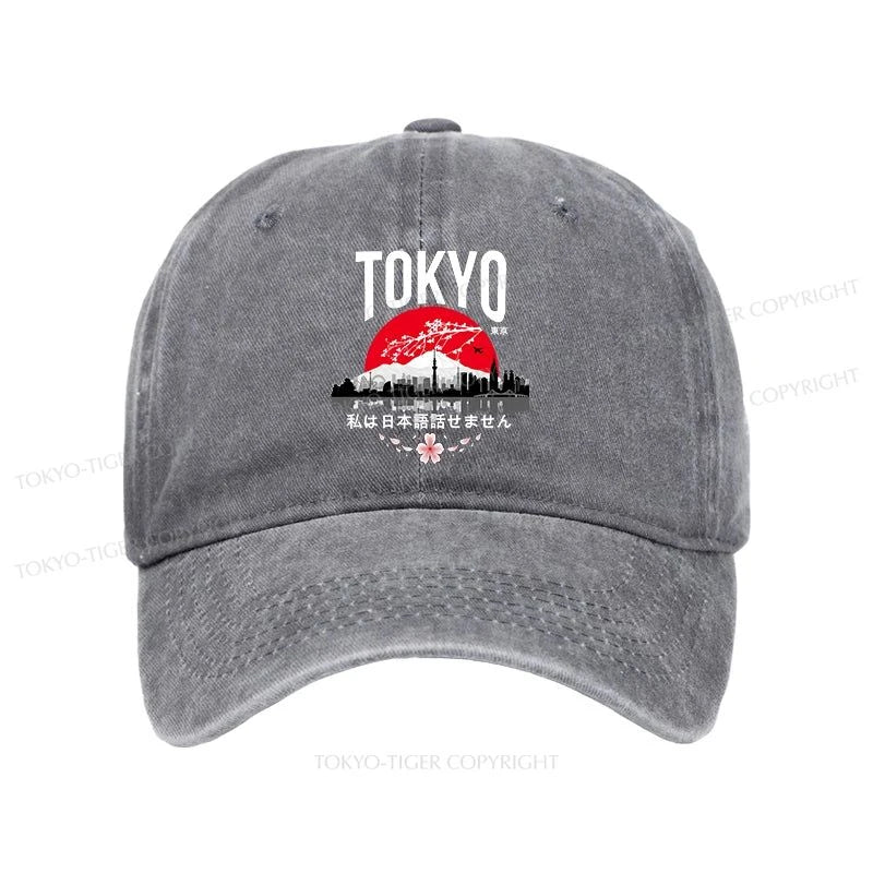 Tokyo-Tiger I don’t speak Japanese Washed Cap