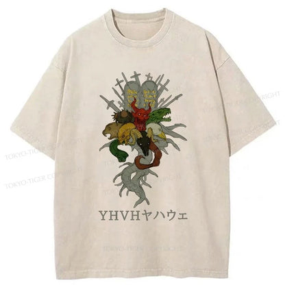 Tokyo-Tiger YHVH With Devil Washed T-Shirt