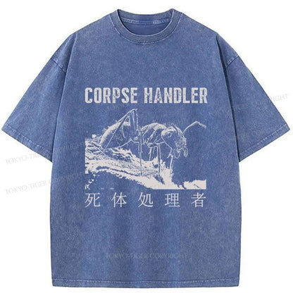 Tokyo-Tiger Corpse Disposer Ants Washed T-Shirt