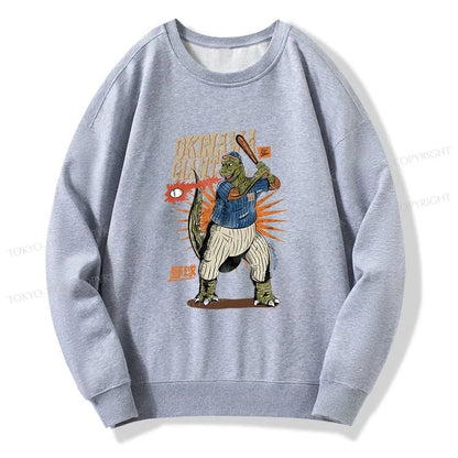 Tokyo-Tiger OKINAWA GIANTS Dinosaur Sweatshirt