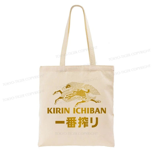 Tokyo-Tiger Japanese Beer Art Print Tote Bag