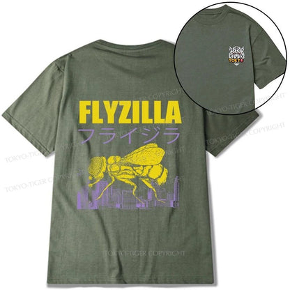 Tokyo-Tiger Giant Fly Japanese Front Back Classic T-Shirt