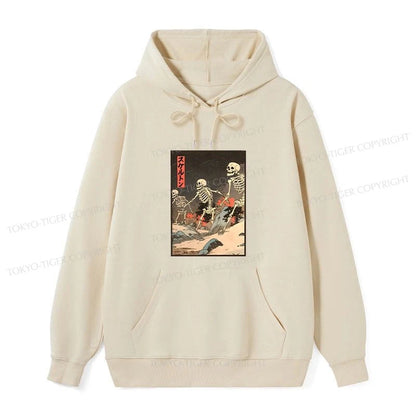 Tokyo-Tiger Japanese Rising Skeletons Classic Hoodie