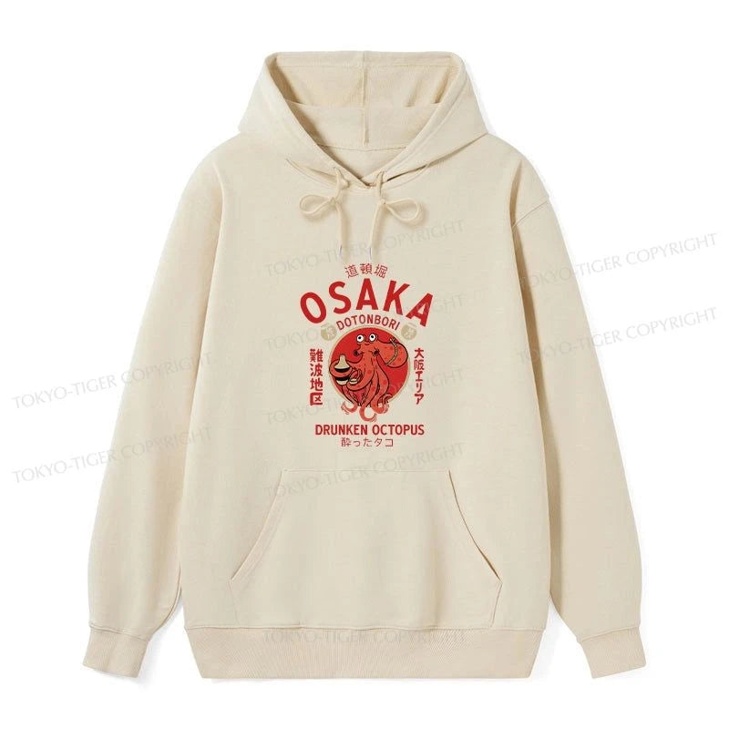 Tokyo-Tiger Drunken Octopus Japan Classic Hoodie