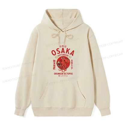 Tokyo-Tiger Drunken Octopus Japan Classic Hoodie