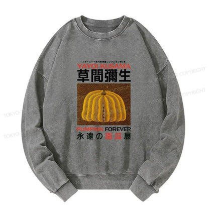 Tokyo-Tiger Forever Pumpkin Exhibition Japanese Washed Sweatshirt