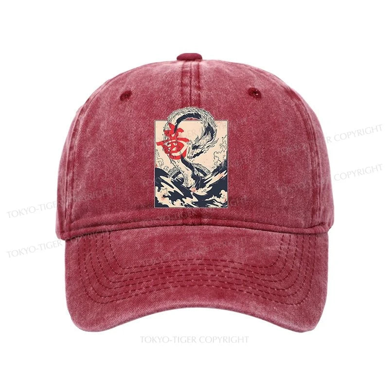 Tokyo-Tiger Sea Dragon Japanese Washed Cap