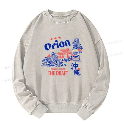 Tokyo-Tiger Orion Beer With Okinawa Washed Sweatshirt