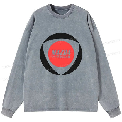 Tokyo-Tiger Rotary Japan Car Washed Long Sleeve T-Shirt