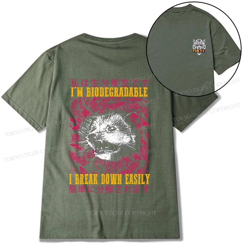 Tokyo-Tiger An Easily Breakable Opossum Front Back Classic T-Shirt