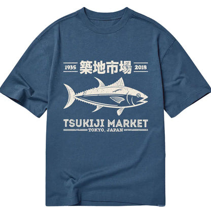 Tokyo-Tiger Retro Tsukiji Fish Market Streetwear Tokyo Classic T-Shirt