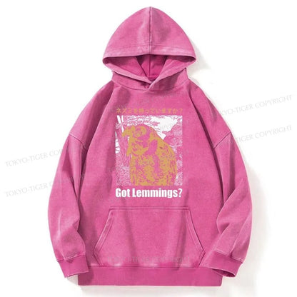 Tokyo-Tiger Do You Have Lemmings Japanese Washed Hoodie