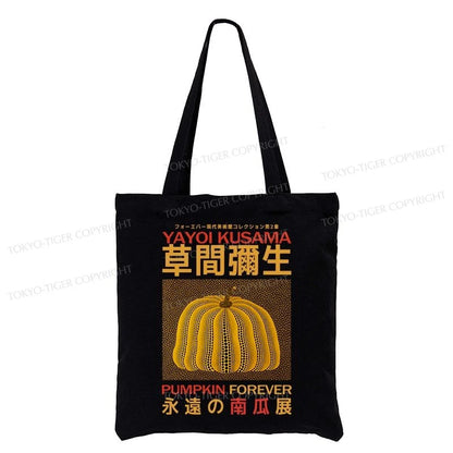 Tokyo-Tiger Forever Pumpkin Exhibition Japanese Tote Bag