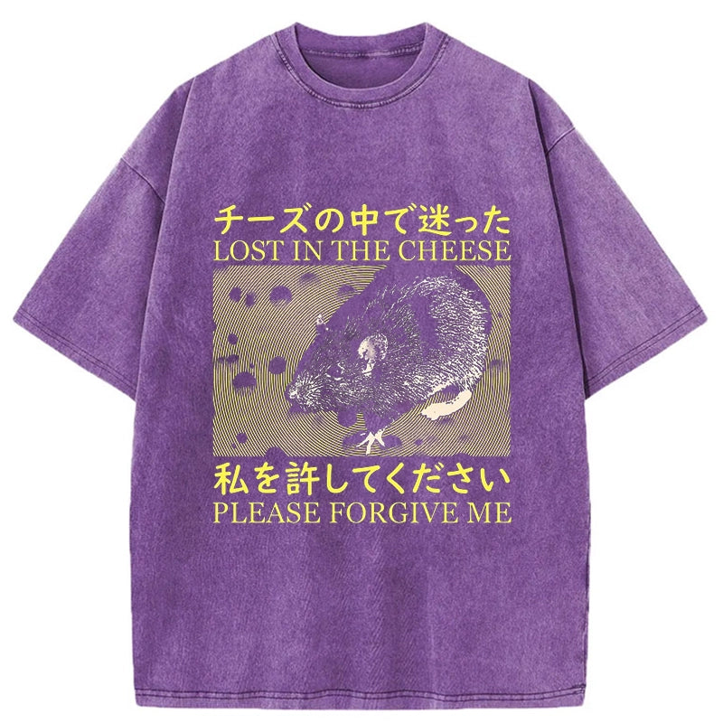 Tokyo-Tiger Lost in the Cheese Rat Washed T-Shirt