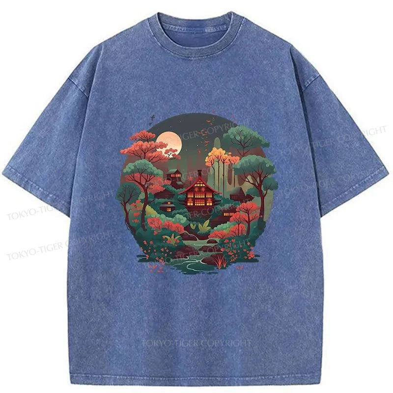 Tokyo-Tiger Japanese Village Washed T-Shirt