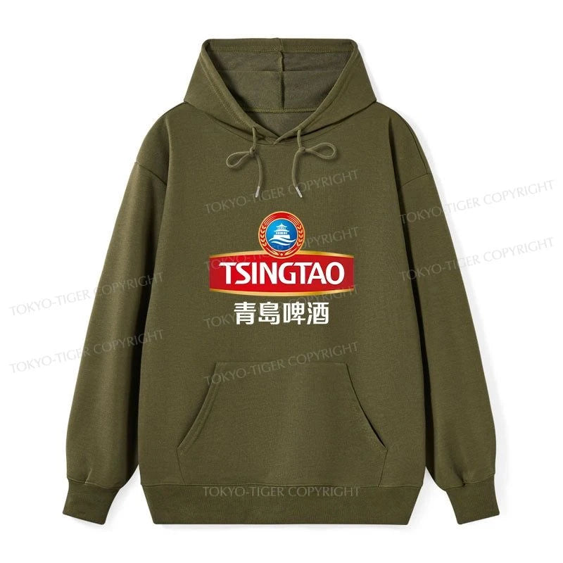 Tokyo-Tiger Qingdao Beer Logo Classic Hoodie