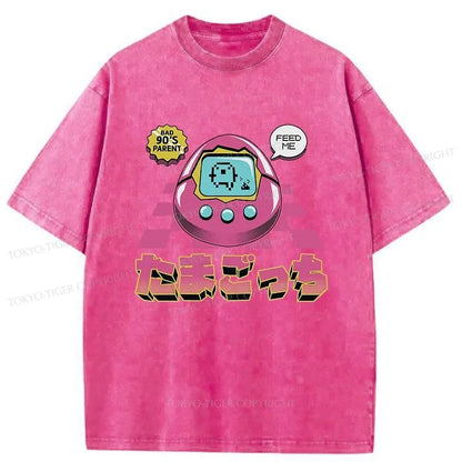 Tokyo-Tiger Tamagotchi Japan Washed T-Shirt