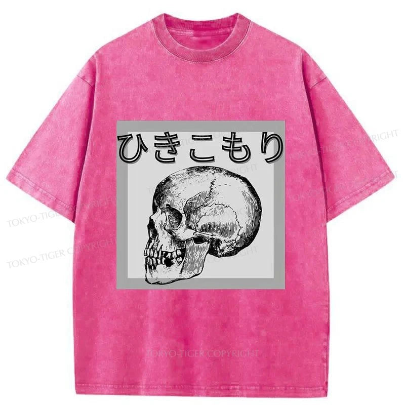 Tokyo-Tiger A Decadent Skeleton Washed T-Shirt