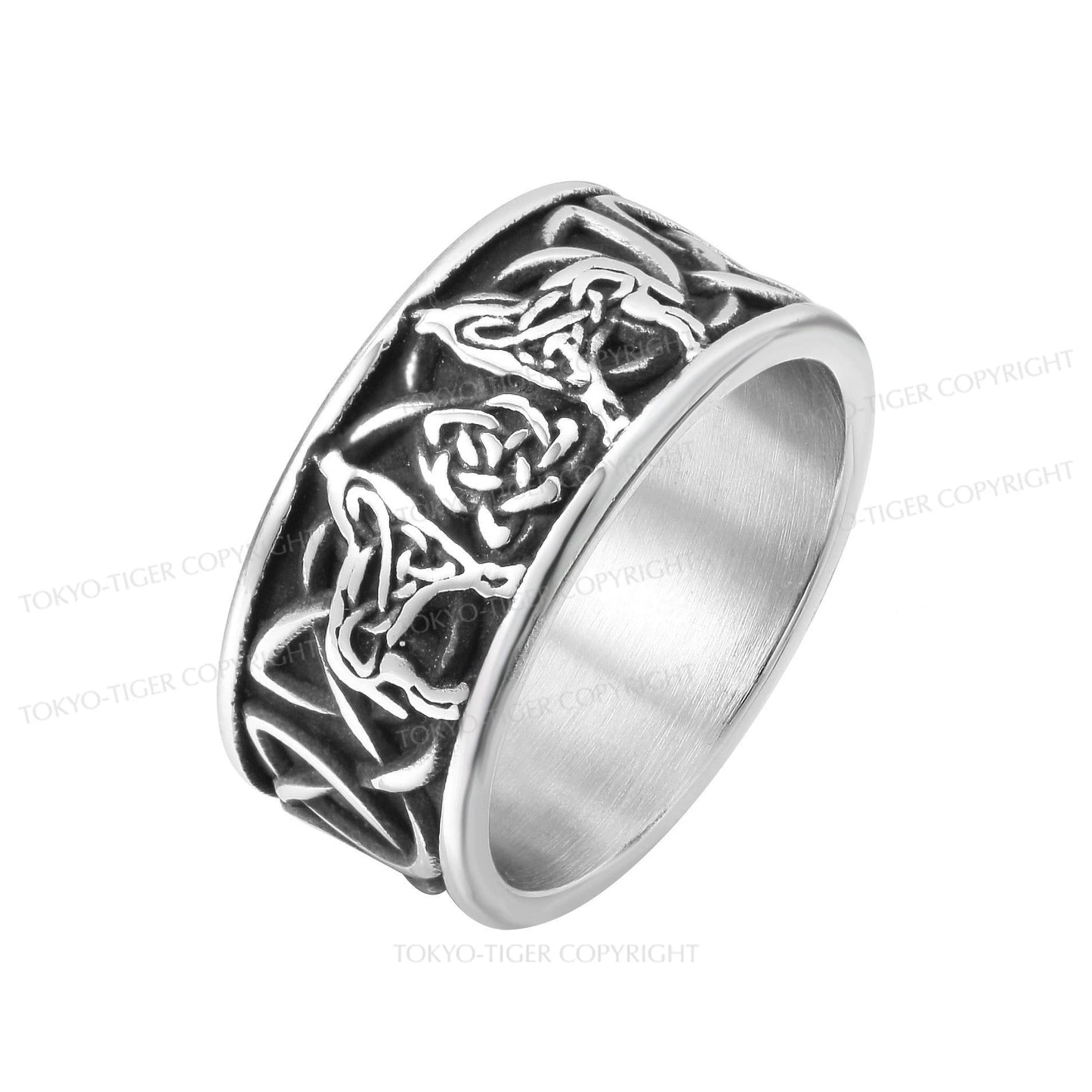 Tokyo-Tiger Viking Totem Celtic Pattern Ring