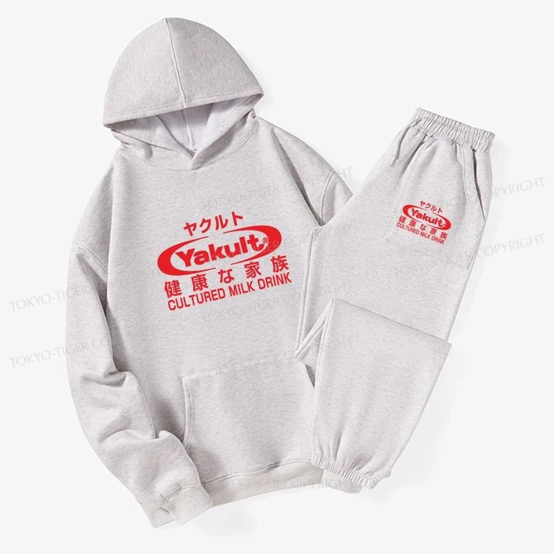 Tokyo-Tiger Yakult Logo Fleece Lined Hoodie Set