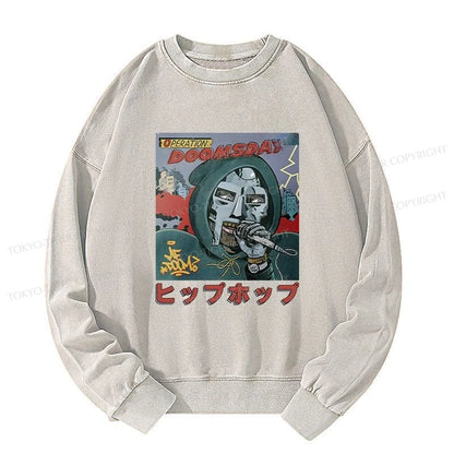 Tokyo-Tiger Mf Doom Japan Washed Sweatshirt