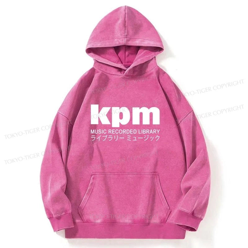 Tokyo-Tiger KPM Music Washed Hoodie