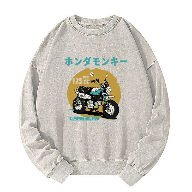 Tokyo-Tiger Honda Motorcycle Japanese Washed Sweatshirt