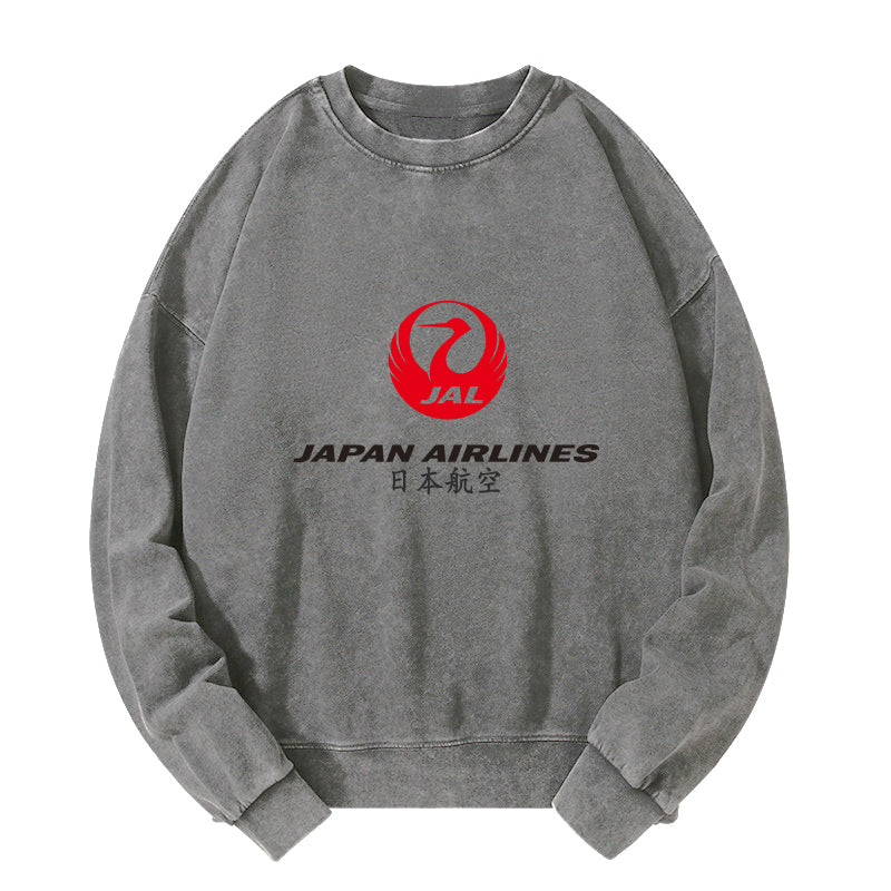 Tokyo-Tiger Japan Airlines Washed Sweatshirt