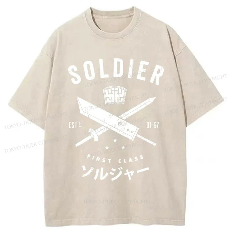 Tokyo-Tiger First Class Soldier Japanese Washed T-Shirt