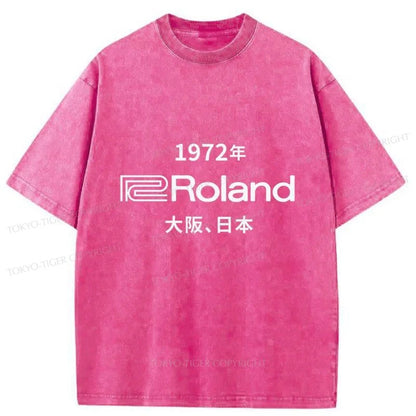 Tokyo-Tiger 1972 Roland Osaka Japan Washed T-Shirt