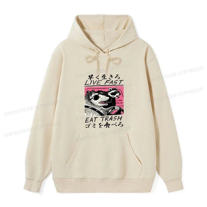 Tokyo-Tiger Live Fast Eat Trash Classic Hoodie