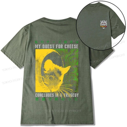 Tokyo-Tiger Mouse Has A Passion For Cheese Front Back Classic T-Shirt