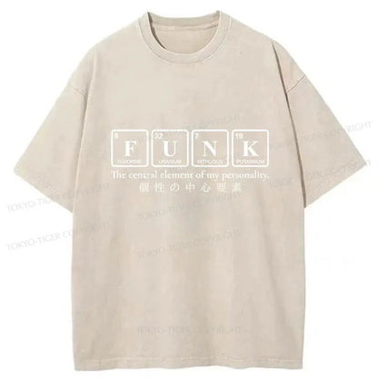 Tokyo-Tiger Funk Music Washed T-Shirt