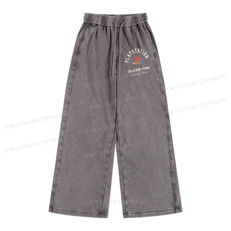 Tokyo-Tiger PlayStation Logo Japan Washed Sweatpants