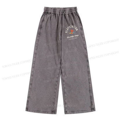 Tokyo-Tiger PlayStation Logo Japan Washed Sweatpants