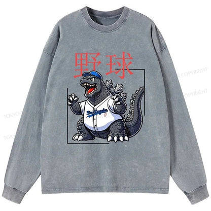 Tokyo-Tiger Baseball Is My Favorite Sport Washed Long Sleeve T-Shirt