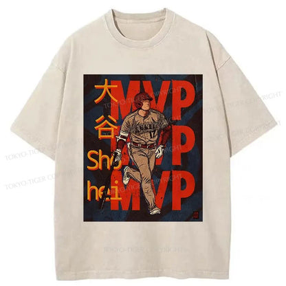 Tokyo-Tiger Japan Shohei Ohtani Japan Washed T-Shirt