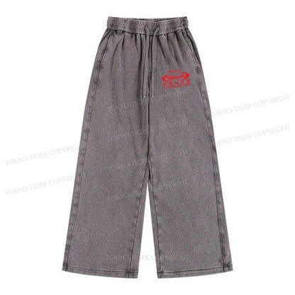 Tokyo-Tiger Yakult Logo Washed Sweatpants