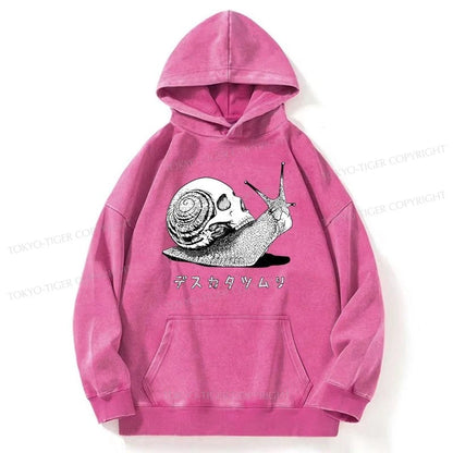 Tokyo-Tiger Death Snail Manga Washed Hoodie