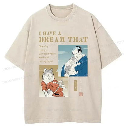 Tokyo-Tiger I Have A Dream Japanese Washed T-Shirt