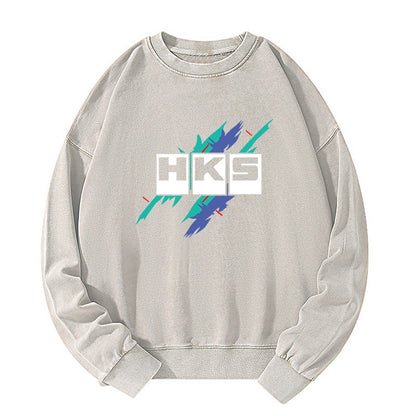 Tokyo-Tiger HKS Drifting Drag JDM Washed Sweatshirt