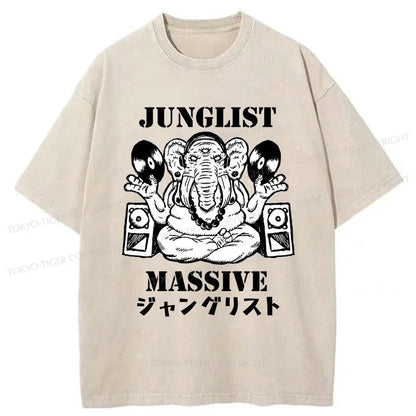 Tokyo-Tiger Junglist Massive Washed T-Shirt