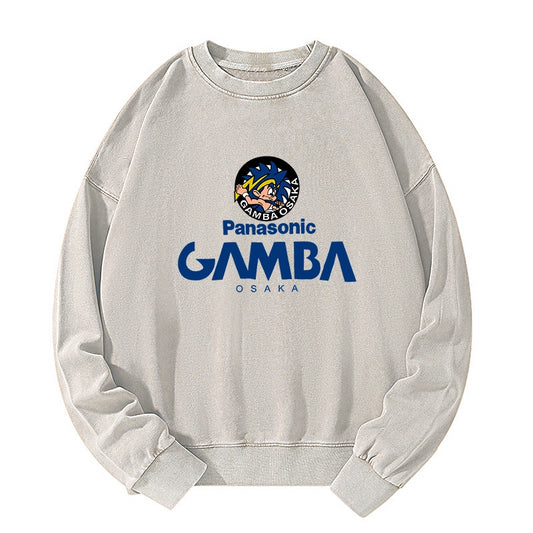 Tokyo-Tiger Vintage PANASONIC GAMBA OSAKA Japanese Washed Sweatshirt