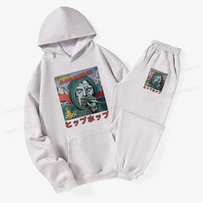 Tokyo-Tiger Mf Doom Japan Fleece Lined Hoodie Set